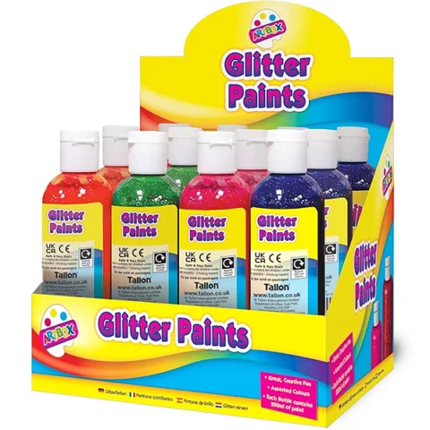 Artbox Assorted Colour Glitter Paint 200ml