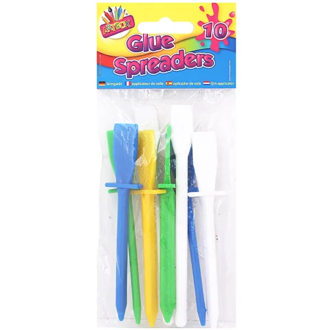 Artbox Assorted Colour Glue Spreaders 10 Pack