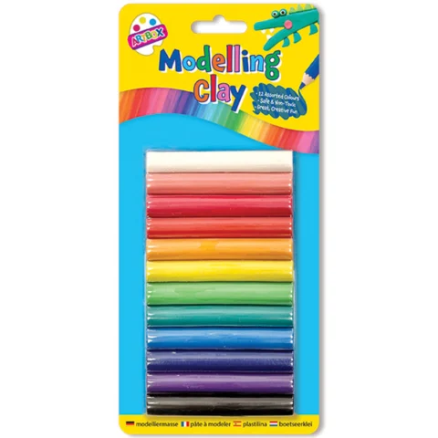 Artbox Assorted Colour Modelling Clay 12 Pack