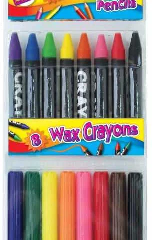 Artbox Assorted Colour Pen, Pencil & Crayon Colouring Set 24 Pack