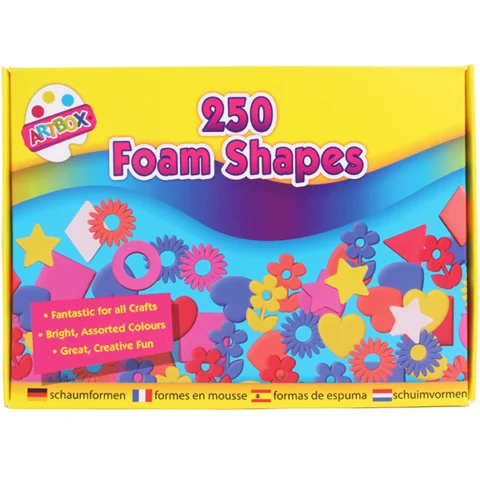 Artbox Assorted Foam Shapes 250 Pack