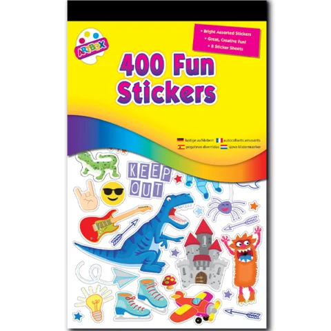 Artbox Assorted Fun Stickers 400 Pack