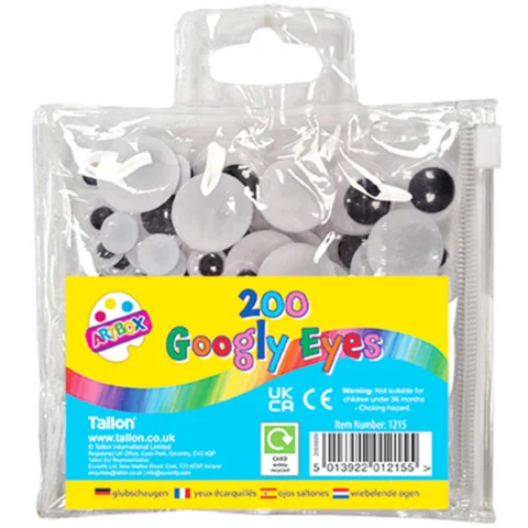 Artbox Assorted Googly Eyes 200 Pack