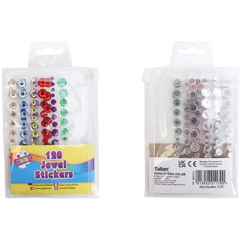Artbox Assorted Jewel Stickers 120 Pack