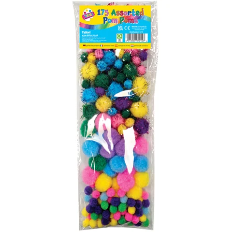 Artbox Assorted Pom Poms Set 175pc