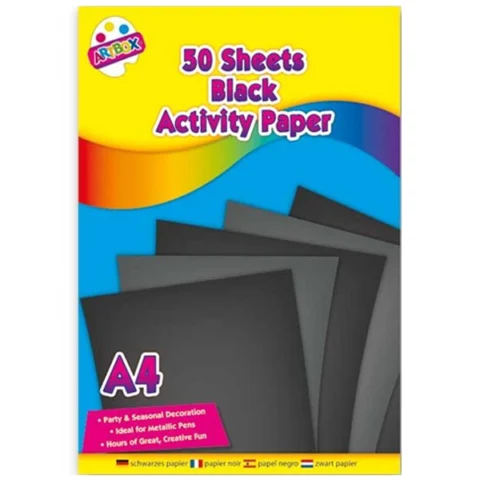 Artbox Black Activity Pad 50 Sheets