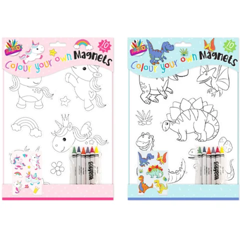 Artbox Colour Your Own Magnets 10 Pack Assorted