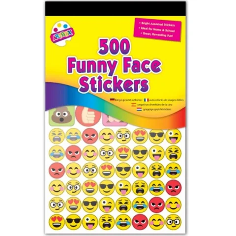 Artbox Emoji Face Stickers 500 Pack