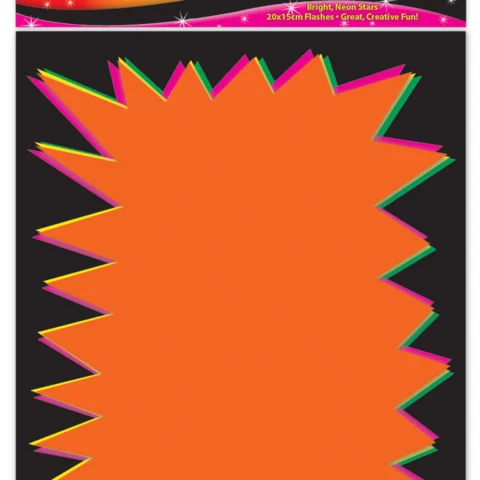 Artbox Fluorescent Flashes 20 X 15cm 20 Pack