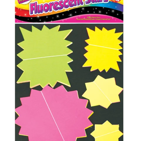 Artbox Fluorescent Stars Assorted 50 Pack
