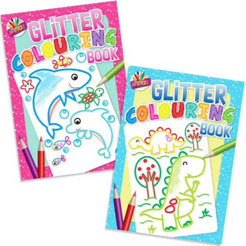 Artbox Glitter Colouring Book Assorted