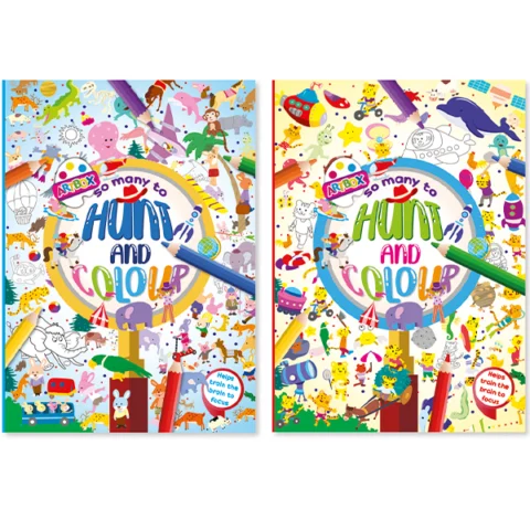Artbox Hunt & Colour Colouring Book Assorted
