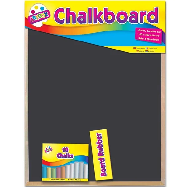 Artbox Jumbo Chalkboard Set 60 X 80cm