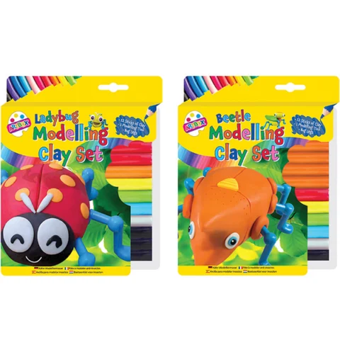 Artbox Ladybug & Beetle Modelling Clay Set Assorted