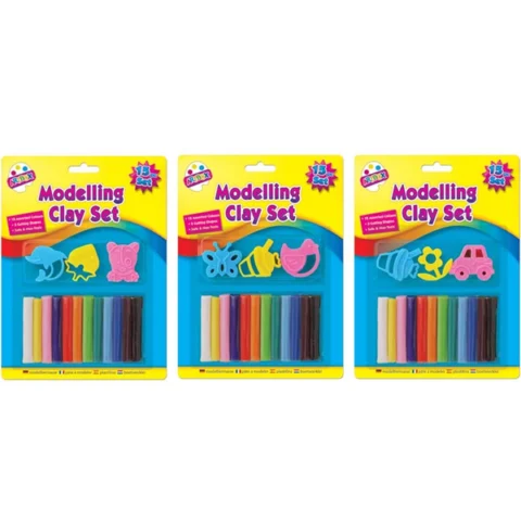 Artbox Modelling Clay Set 15pc Assorted