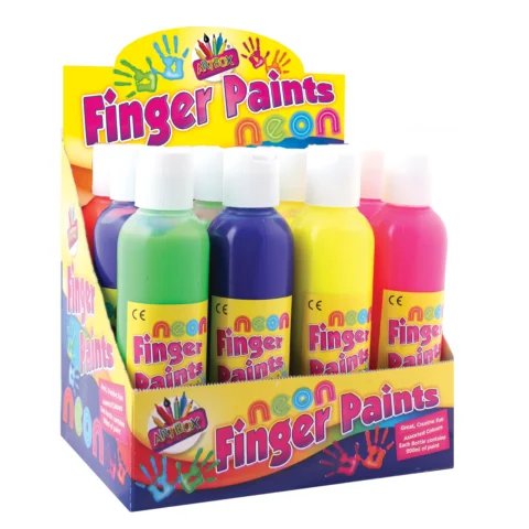 Artbox Neon Finger Paints Assorted 200ml