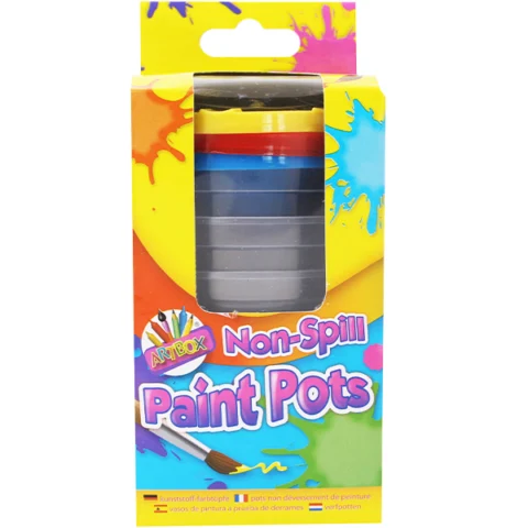 Artbox Non-Spill Tall Paint Pots 7.5mm 3 Pack