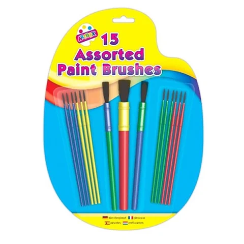 Artbox Paint Brushes Assorted 15 Pack