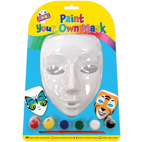 Artbox Paint Your Own Mask With Six Paints & Brush Set