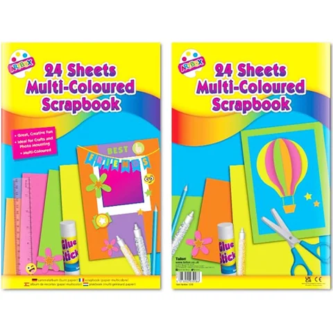 Artbox Scrapbook Multi-Coloured Paper 24 Sheets