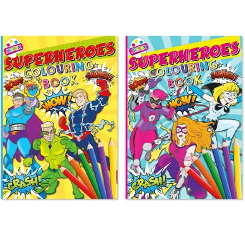 Artbox Superheroes Colouring Book Assorted