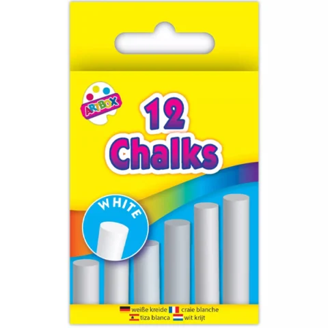 Artbox White Chalks 12 Pack