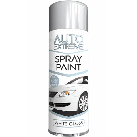 Auto Extreme Automotive White Gloss Spray Paint 250ml