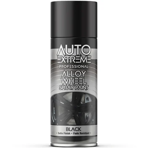 Auto Extreme Professional Black Alloy Wheel Spray Paint 400ml