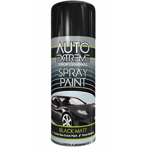 Auto Extreme Professional Black Matt Spray Paint 400ml