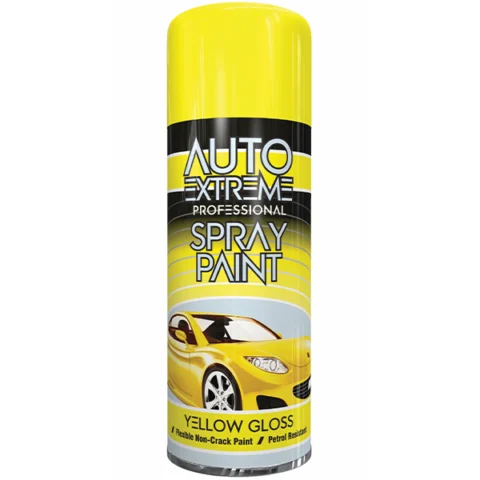 Auto Extreme Professional Yellow Gloss Spray Paint 400ml