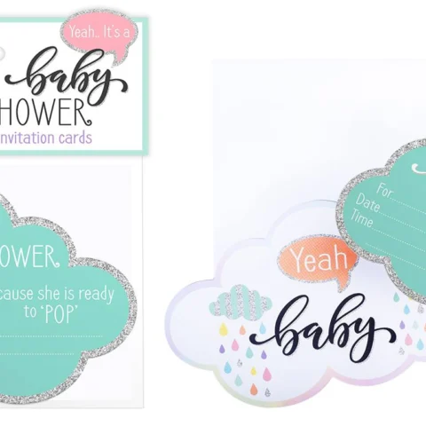 Baby Shower Invitation Cards 12 Pack