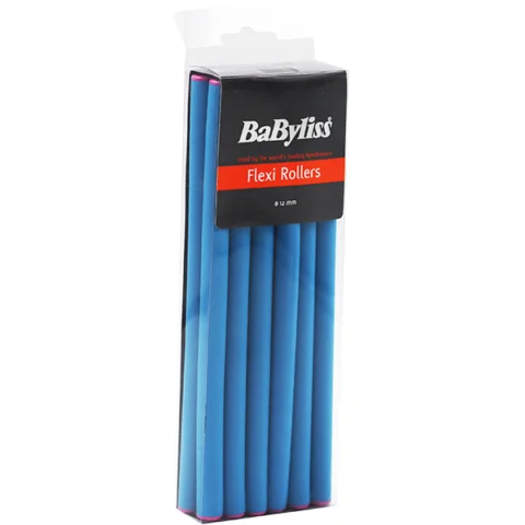 Babyliss 12mm Blue Flexi Hair Rollers 12 Pack