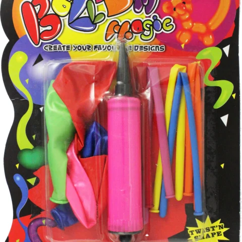 Balloon Magic Twist N Shape Five Long Five Round Plus Pump (25.3cm X 18cm)