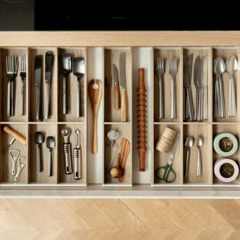 Bamboo Drawer Organiser Set – 5 Piece