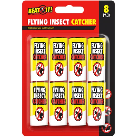 Beat It Flying Insect Paper Catcher 8 Pack
