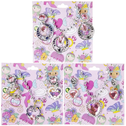 Beauty Dress-Up Fashion Jewellery Set 3pc Assorted
