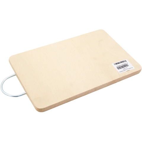 Beech Wood Metal Handle Chopping Board 12.5"