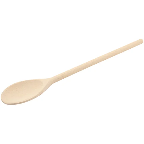 Beech Wood Solid Spoon 14"