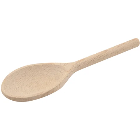 Beech Wood Solid Spoon 8"