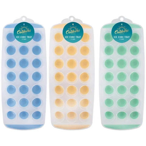 Bello 21 Section Ice Cube Tray Assorted Colours