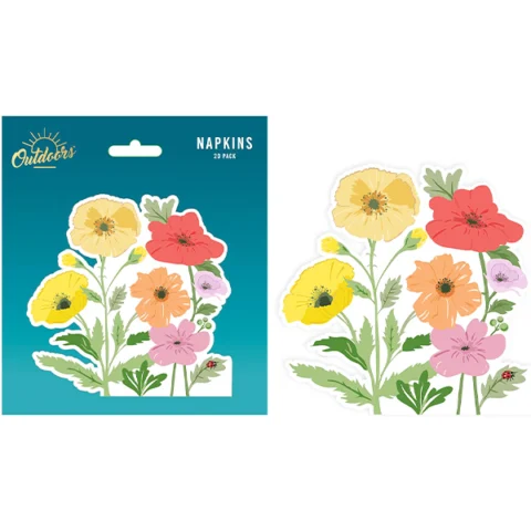 Bello Cut Out Floral Paper Napkins 20 Pack