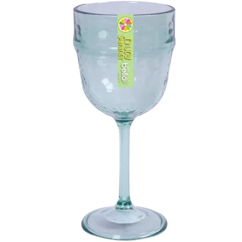 Bello Plastic Glass Effect Wine Goblet 350ml