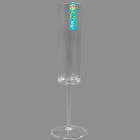 Bello Plastic Straight Champagne Glass 175ml