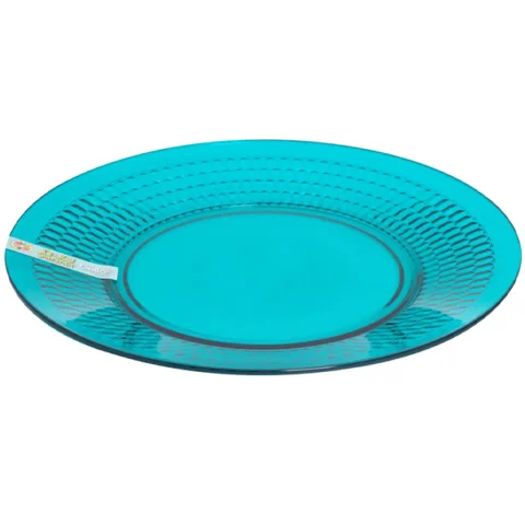 Bello Plastic Teal Honeycomb Plate 26.5cm