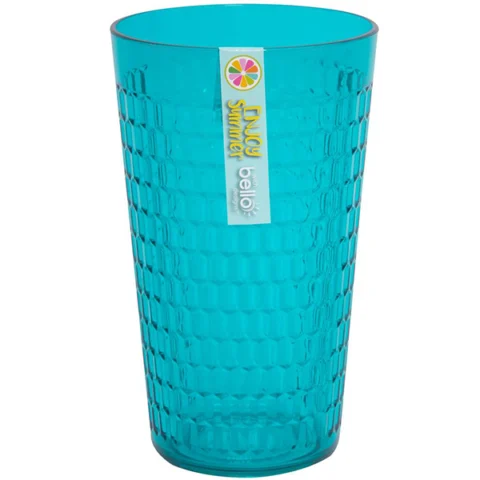 Bello Plastic Teal Honeycomb Tall Tumbler 600ml