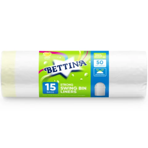 Bettina 15 Strong Swing Bin Liners 50L