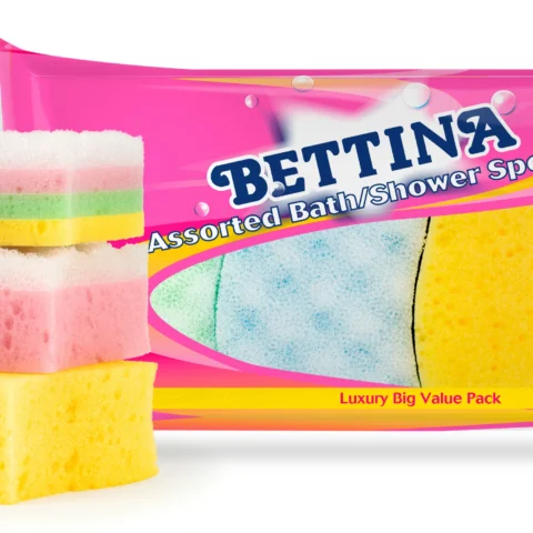 Bettina Assorted Bath & Shower Sponges 4 Pack