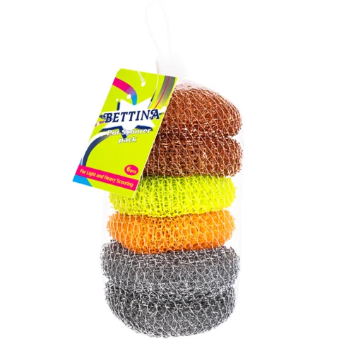 Bettina Assorted Pot Scourer 6 Pack