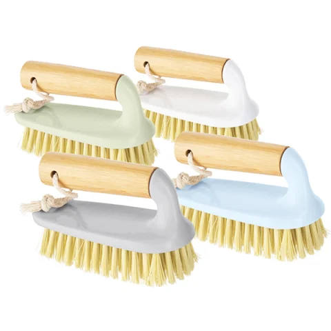 Bettina Bamboo Scrubbing Brush 14cm X 10cm Assorted Colours