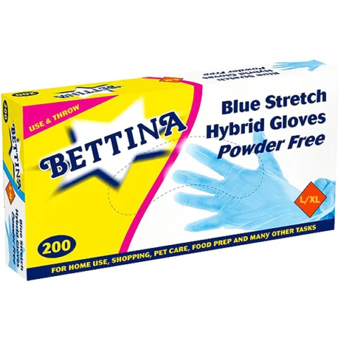 Bettina Blue Stretch Hybrid Gloves Large-XL 200pc